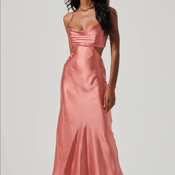 knee length dresses for ladies Colette Gathered Neck Midi Dress